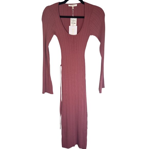 2/$30 Wayf XS Long Sleeve Ribbed Bodycon Midi Dress - Picture 8 of 15